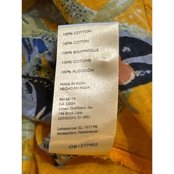 Maeve by Anthropologie Puff Sleeve Tropical Bird Blouse - Picture 11 of 11